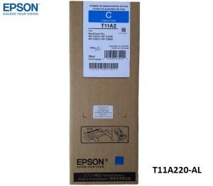 Bolsa De Tinta Epson T11A220-AL 39ml Color Cian, Para Impresora Multifuncional Epson WorkForce Pro WF-C5310 / WF-C5390 / WF-C5810 / WF-C5890, 5,000 Páginas.