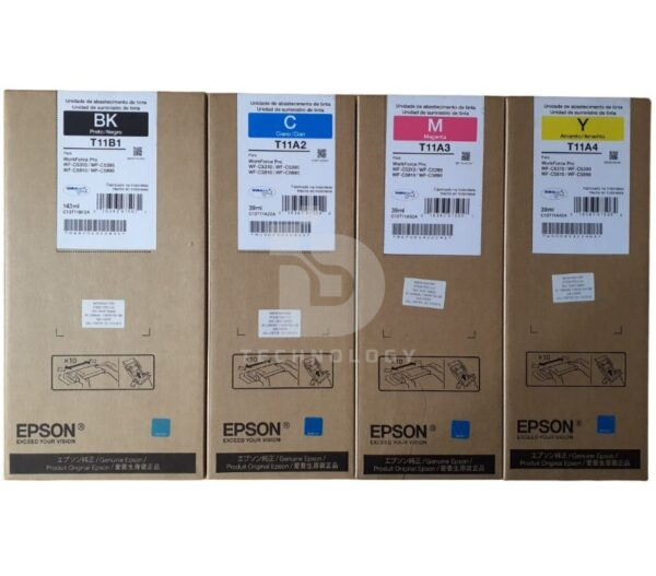 Juego De Tintas Epson T11B1 T11A WorkForce Pro WF C5310 WF C5390 WF