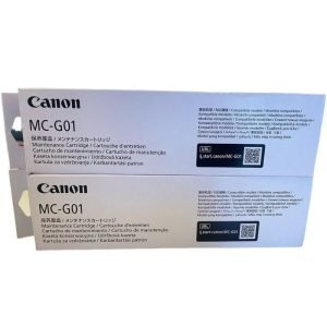 Caja De Mantenimiento Canon MC-G01 Color Negro Gris, Para Impresora Multifuncional Canon MAXIFY GX6010 / MAXIFY GX7010 / MAXIFY GX7020, Producto Original.
