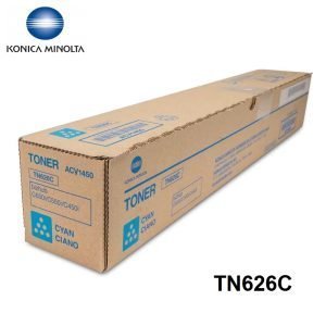 Toner Konica Minolta TN626C (ACV1490) Cian, Para Impresora Fotocopiadora Konica Minolta Bizhub C450i / Bizhub C550i / Bizhub C650i, 28,000 Páginas.