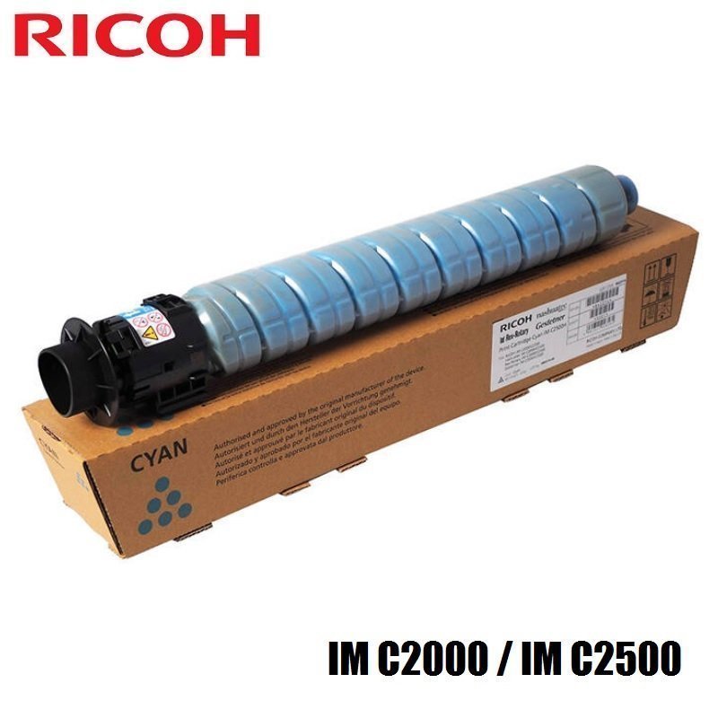 Toner Ricoh IM C2000 IM C2500 (842445) Color Cyan, Para Impresora Fotocopiadora Multifuncional Ricoh IM C2000 / IM C2500, Rendimiento 10,500 Páginas.