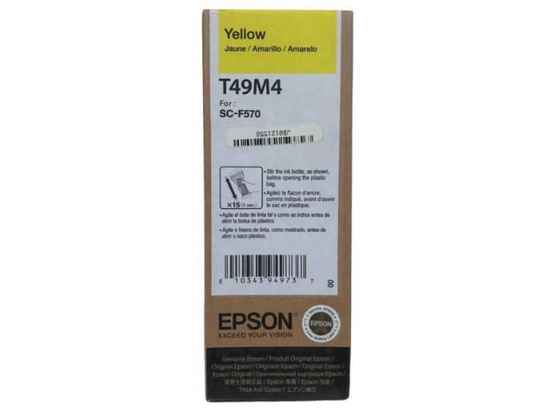 Tinta Epson T49M420 Yellow SureColor F170 / F570 / F571 140ml 6000 Paginas