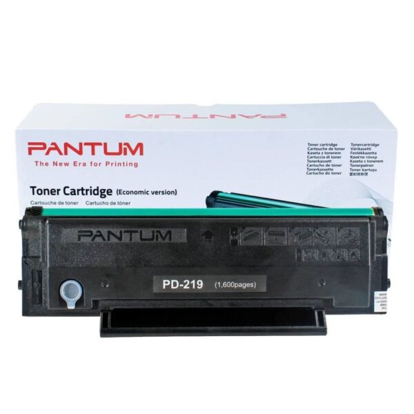 Toner Pantum PD-219, Para Impresoras Pantum P2509 / P2509W / M6509 / M6509NW / M6559 / M6559N / M6559NW / M6609N / M6609NW, Rendimiento 1.600 Páginas.