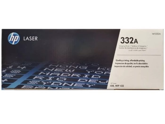 Tambor Drum Hp 332A W1332A Color Negro, Para Impresoras Hp Laser 408 / 408dn / MFP 432 / 432fdn, Rendimiento 30,000 Paginas | Envios A Todo Lima & Provincia.