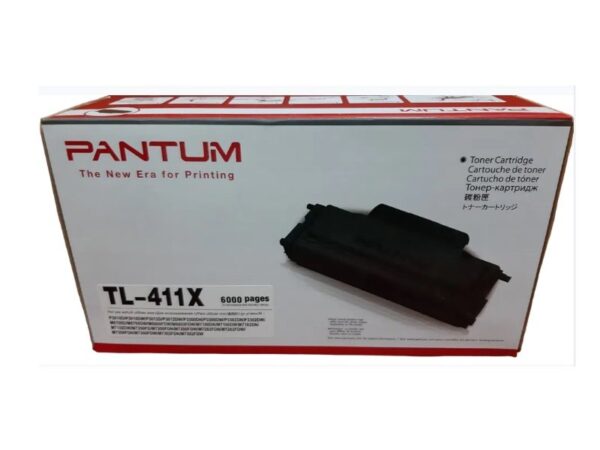 Toner Pantum TL-411X Monocromático, Para Impresoras Pantum P3010 / P3300 / M6700 / M7100 / M6800FDW / M7200 / M7300, Rendimiento 6,000 Paginas.