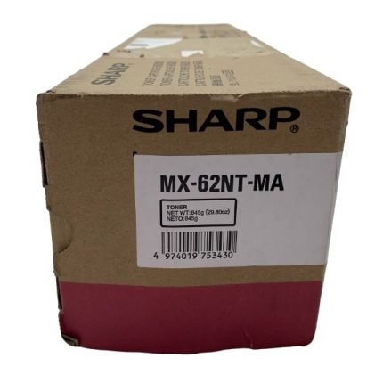Toner Sharp MX-62NT-MA MX62NTMA Color Magenta, Para Impresora Sharp MX-6240N / MX-6500N / MX-6580N / MX-7040N / MX-7090N / MX-7500N / MX-7580N / MX-8090N.