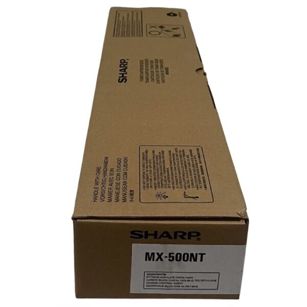 Toner Sharp MX-500NT Color Negro, Para Impresora Fotocopiadora Sharp MX-M283N / MX-M363N / MX-M363U / MX-M453N / MX-M503N, Rendimiento 40,000 Páginas.