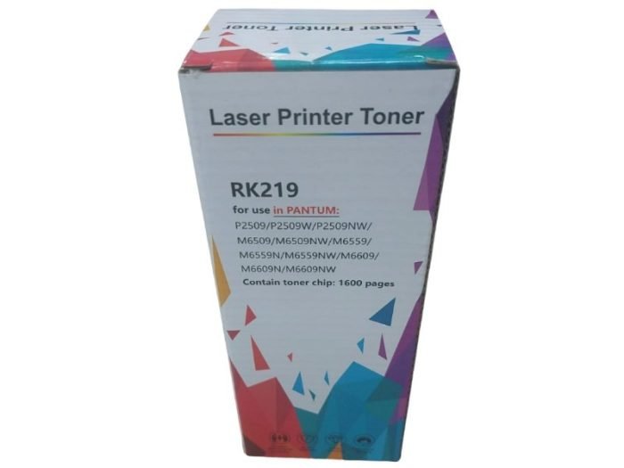 Kit Botella De Recarga Toner Compatible Pantum RK219|RK-219 con Chip, Para Impresoras Pantum  P2509 / M6509 / M6559 / M6609 / M6559, Rendimiento 1,600 Páginas.