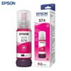 Botella De Tinta Epson T574320-AL Color Magenta, Capacidad 70ml, Para Impresora Fotografica Epson EcoTank L8050 / L18050, Rendimiento 7,300 Páginas.