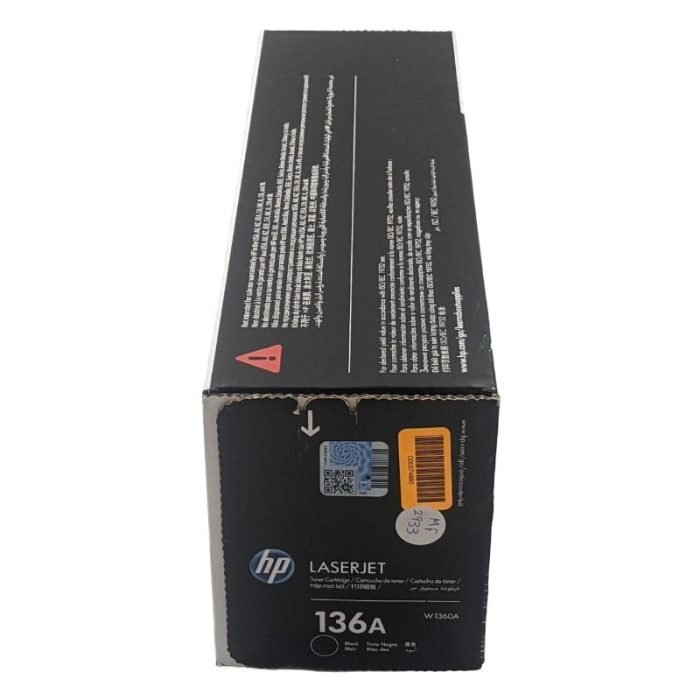 Toner Hp 136A W1360A Negro,, Para Impresora Hp LaserJet M209 / M211 / Multifunción MFP M233 / M234 / M236, Rendimiento 1,150 Paginas, Original.