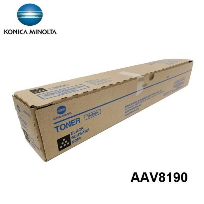 Toner Konica Minolta TN328K (AAV8190) Black, Para Impresora Maquina Fotocopiadora Konica Minolta Bizhub C250i / C300i / C360i, Rendimiento 28,000 Páginas.