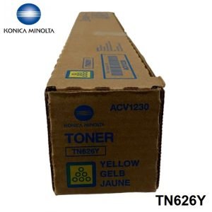 Toner Konica Minolta TN626Y (ACV1290) Color Yellow, Para Impresora Fotocopiadora Konica Minolta Bizhub C450i / Bizhub C550i / Bizhub C650i, 28,000 Páginas.