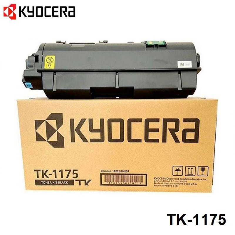 Toner Kyocera TK-1175 Color Negro Monocromatico, Para Impresora Kyocera ECOSYS M2040dn / Kyocera ECOSYS M2640idw, Rendimiento 12.000 Páginas.