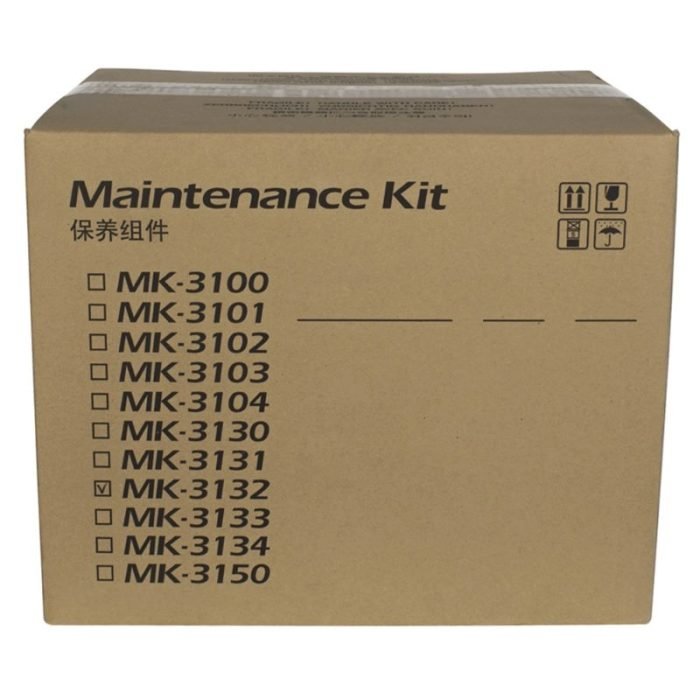 Kit De Mantenimiento Kyocera MK-3132, N/P 1702MT8USV, Para Impresora e Fotocopiadora Kyocera ECOSYS M3550idn / M3560idn / FS-4100DN / FS-4200DN / FS-4300DN.