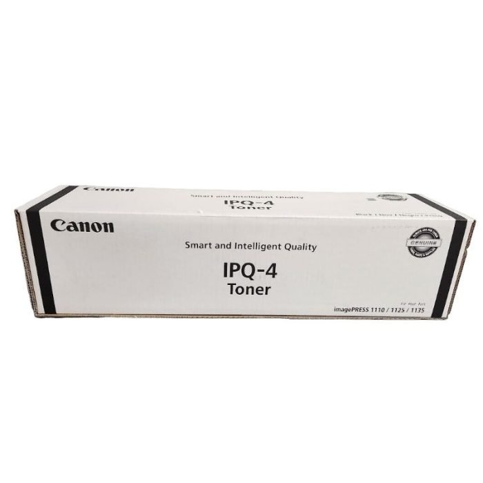 Toner Canon IPQ-4 Color Negro, Para Prensa Digital Canon ImagePress 1110 / 1110P / 1110S / 1125 / 1125P / 1135 / 1135P, Rendimiento 69.000 Páginas.