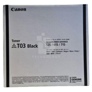 Toner Canon T03 Black, Para Impresora e Fotocopiadora Canon imageRUNNER ADVANCE 525iF / iR ADV 615iF / 715iF / DX 527iF / DX 617iF / DX 717iF.