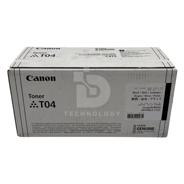 Toner Canon T04 Color Negro, Para Impresora Canon imageRUNNER ADVANCE C475iF/ C475iFZ / DX C477iF / C477iFZ / C478iF / C478iFZ / C568iF / C568iFZ.