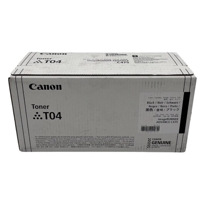 Toner Canon T04 Color Negro, Para Impresora Canon imageRUNNER ADVANCE C475iF/ C475iFZ / DX C477iF / C477iFZ / C478iF / C478iFZ / C568iF / C568iFZ.