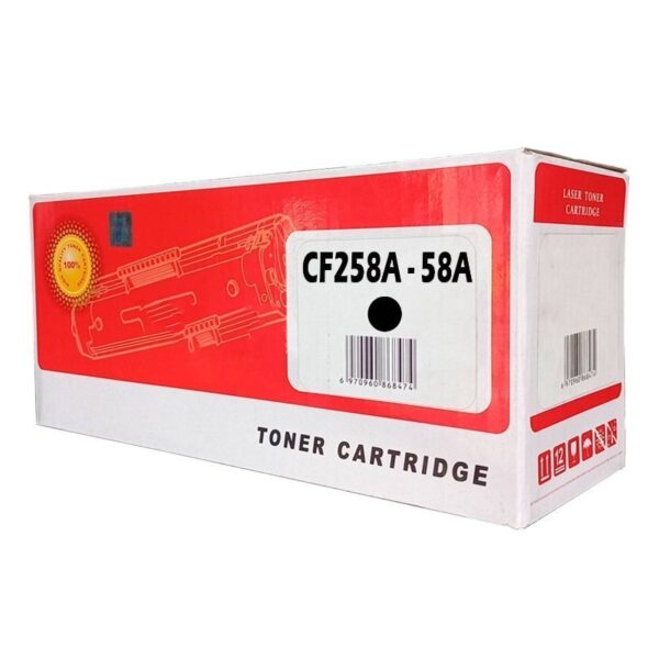 Toner Compatible Hp 58A CF258A Negro, Para Impresoras HP LaserJet Pro M404dn / M404dw / M404n / MFP M428fdn / M428fdw, Rendimiento 3.000 Páginas.