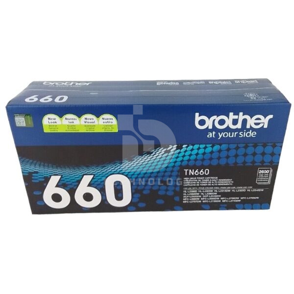 Toner Brother TN660, Para Brother DCP-L2520DW / DCP-L2540DW / HL-L2300D / HL-L2305W / HL-L2320D / HL-L2340DW / HL-L2360DW / MFC-L2680W.