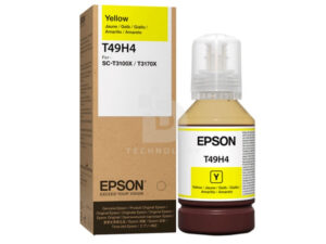 Tinta Epson T49H400 Color Amarillo 140ml, Para Plotter e Impresora Epson SureColor SC-T3100x, SC-T3170x, Rendimiento 6,000 Páginas.